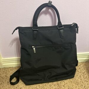 Black Nylon Laptop Backpack